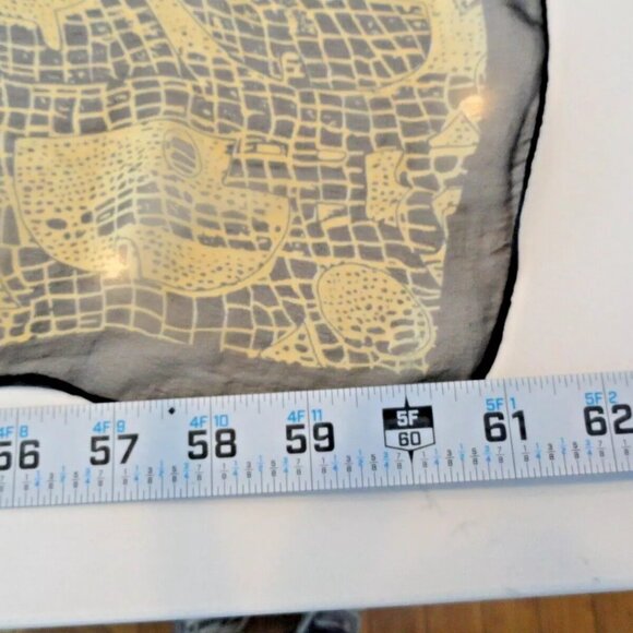 NEW AUTHENTIC RARE 2022 100% SILK CHRISTIAN DIOR PARIS SCARF SCARVE GOLD 60"X20" - Picture 6 of 15